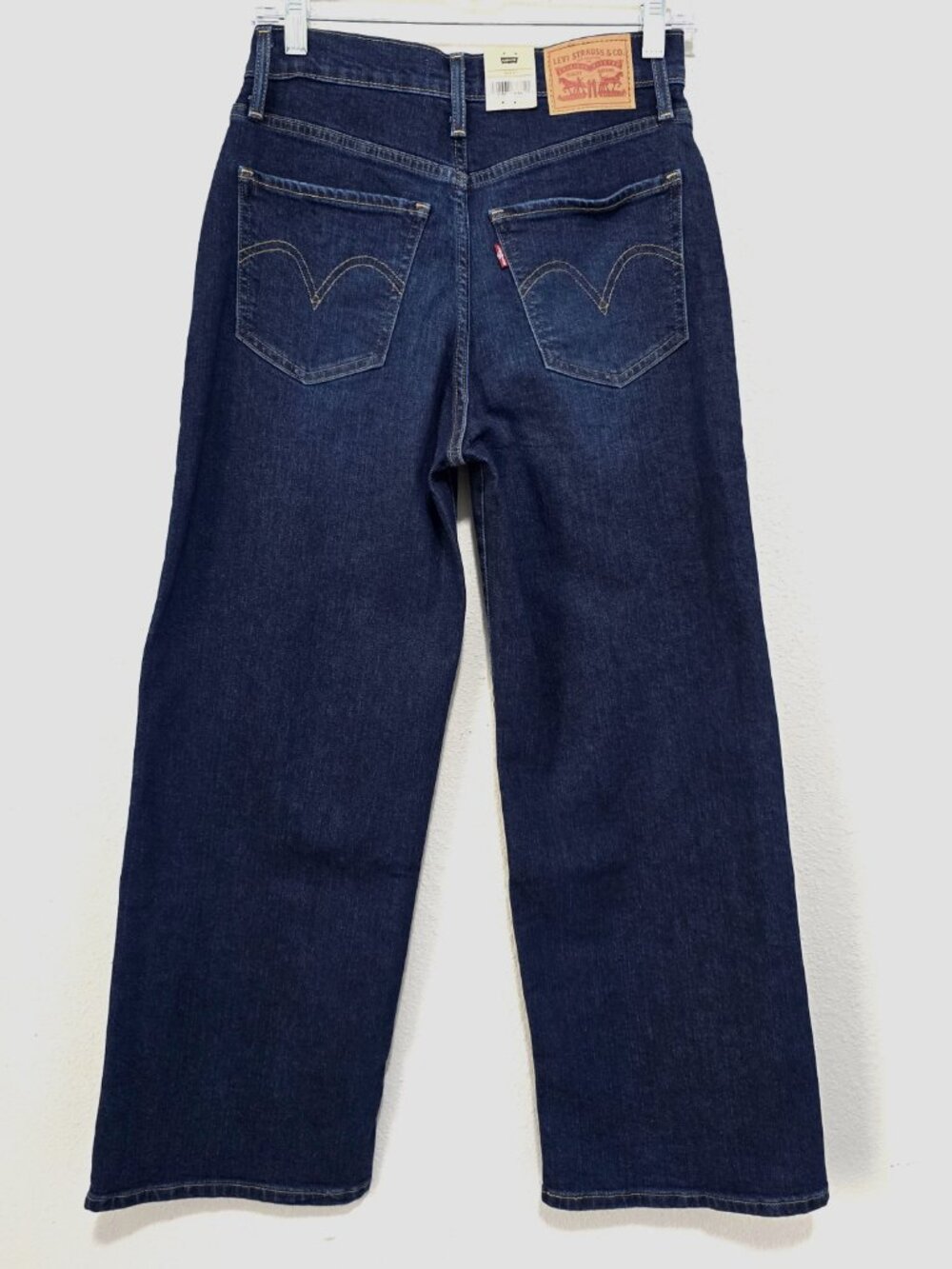 Levi's High Rise Wide Leg Ankle Jeans 26 Dark Wash NWT - Picture 2 of 8